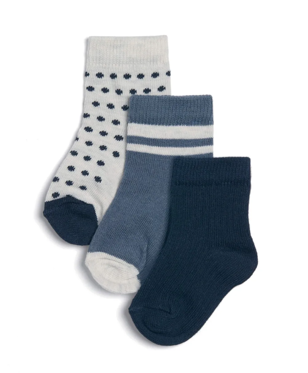 Socks (Set of 3) - Blue