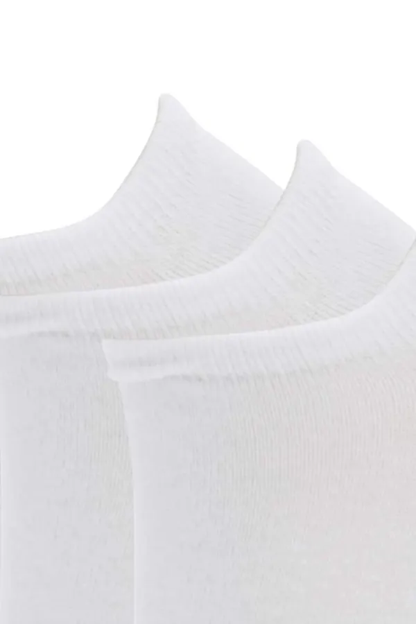 White 100% Cotton Ankle Socks