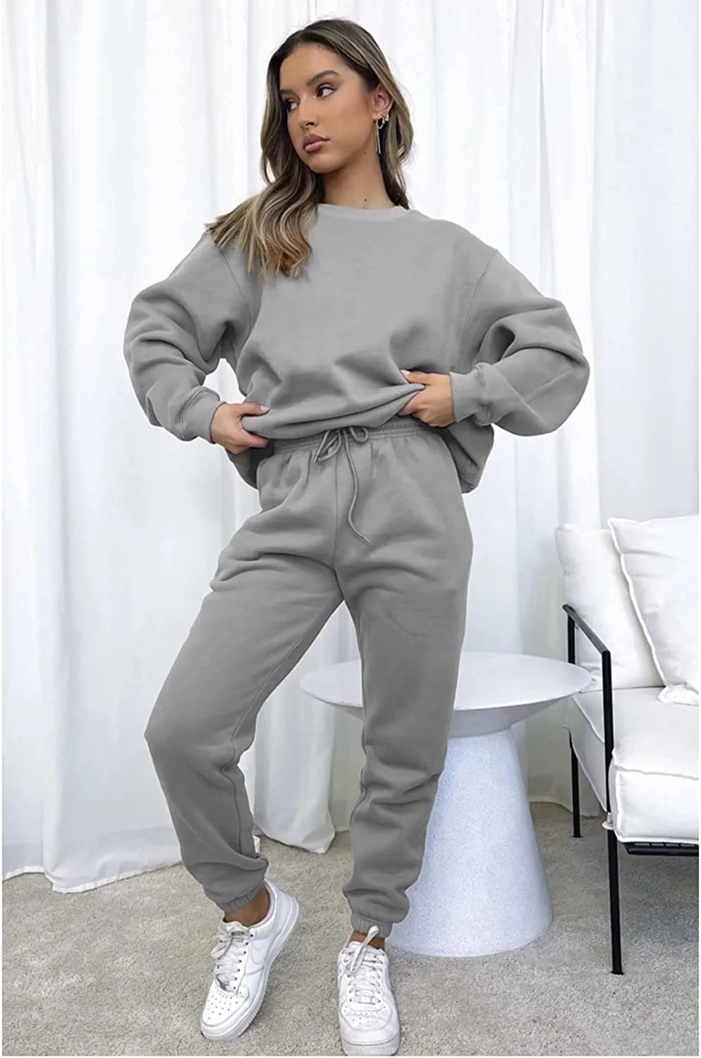 Sweatsuits for Women Set 2 Piece Jogging Suit Long Sleeve Pullover Sweatshirts Sweatpants Tracksuit Casual Outfits