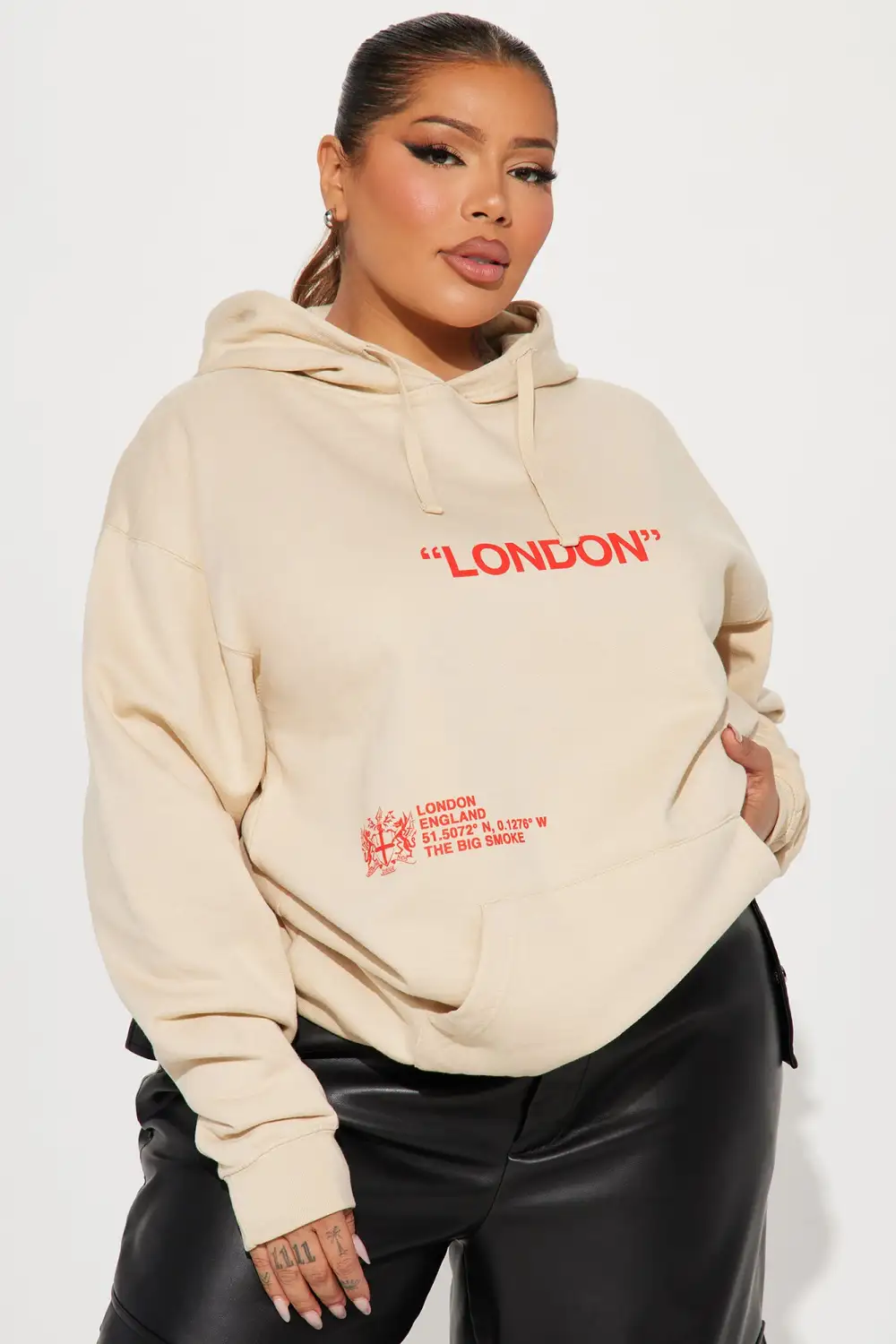 Destination London Hoodie - Sand