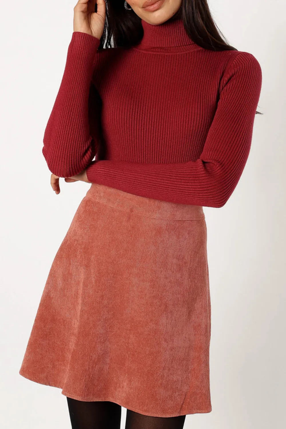 TURTLENECK KNITTED TOP