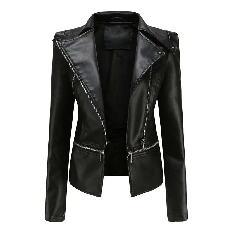 Clearance Sale - Zipper Soft Leather Jacket