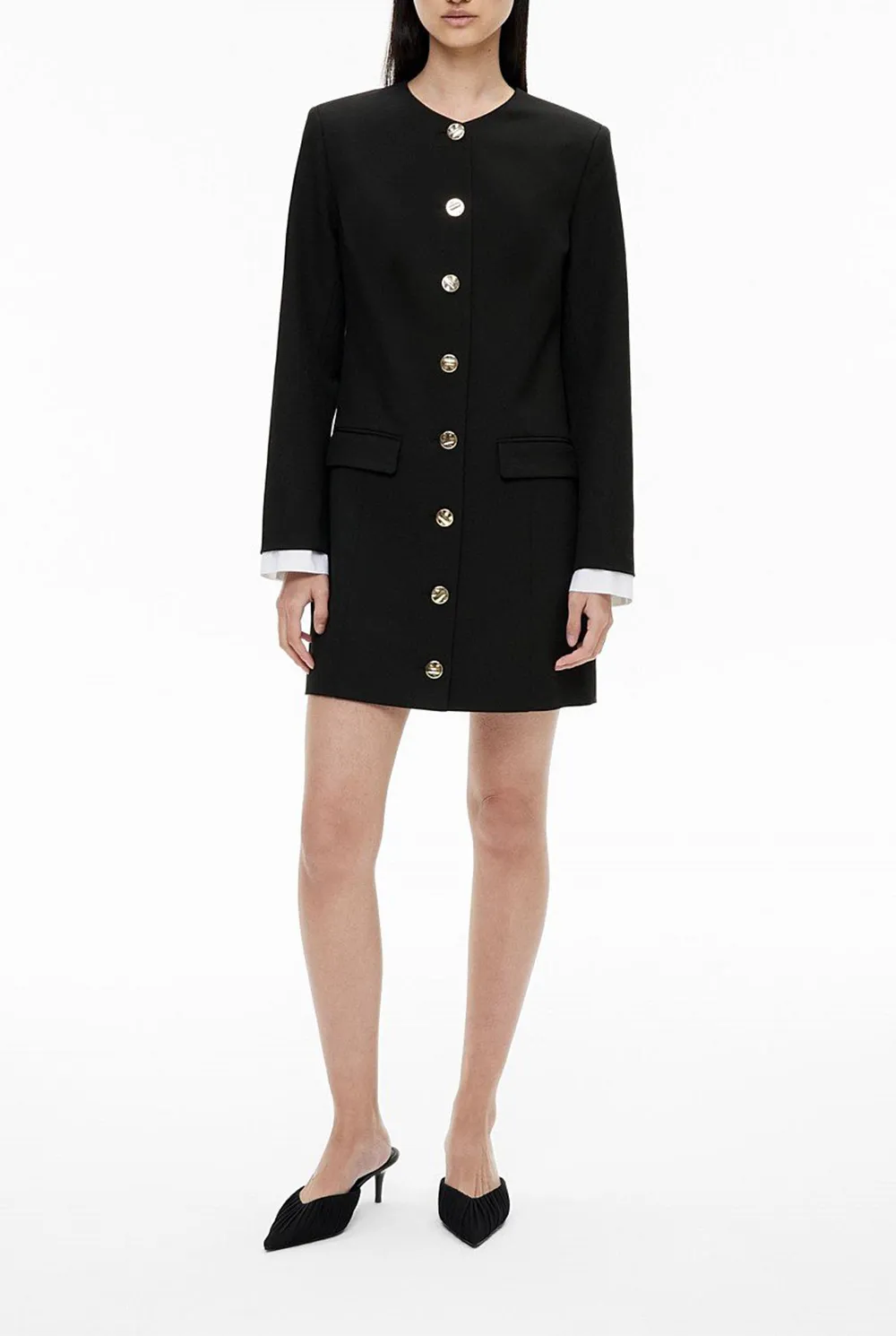 Elegant Button-Up Dress