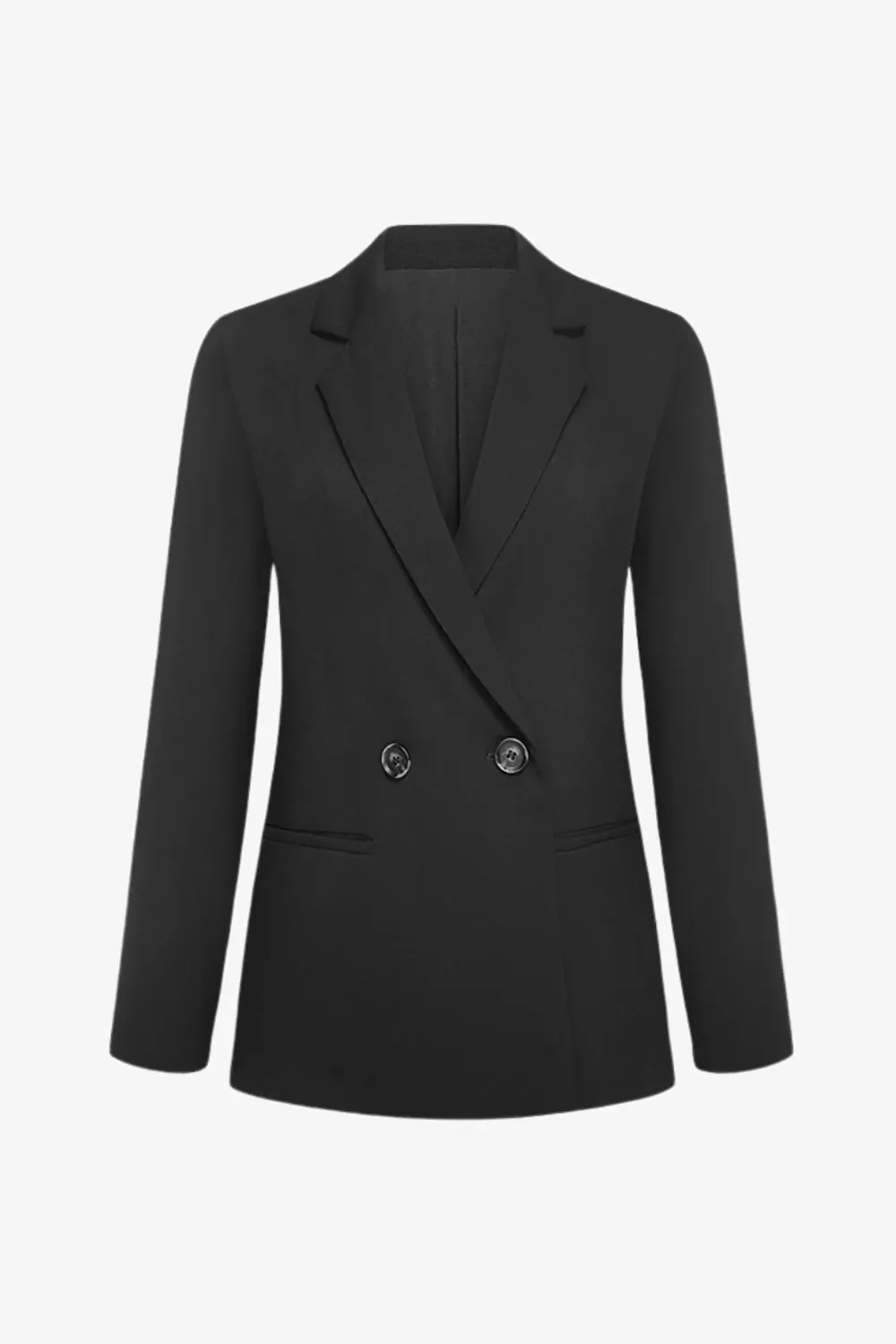 Double-breasted Button  Boyfriend Blazer