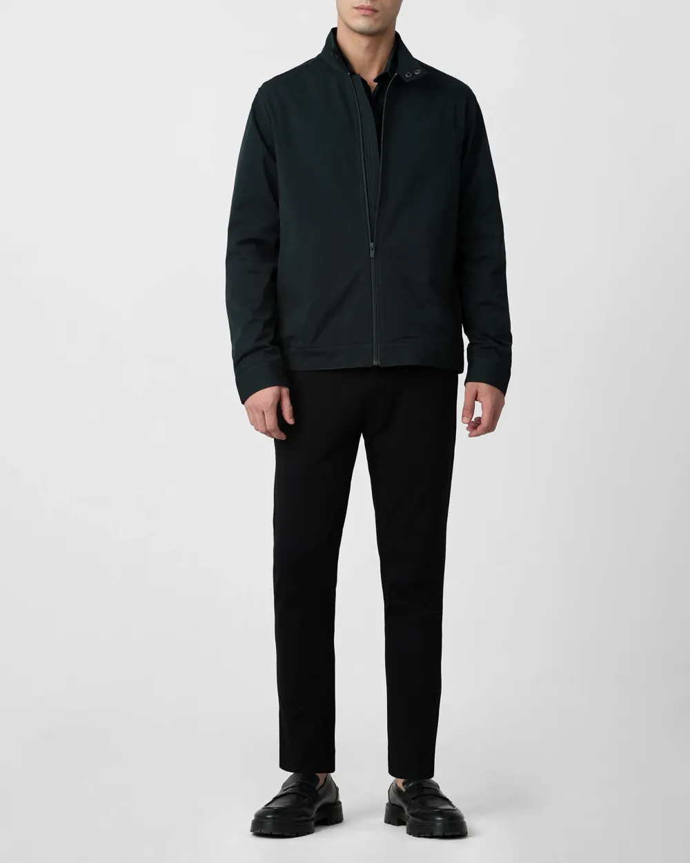 Versatile Comfortable Slim-Fit Green Jacket