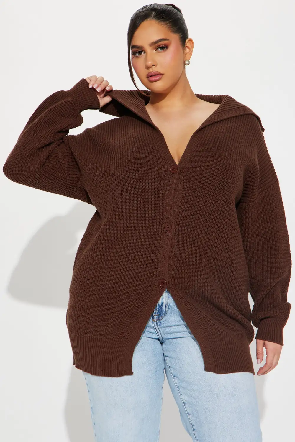 Aura Cardigan - Chocolate