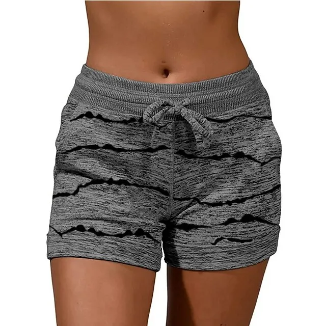 Women‘s Shorts Elastic Waist Soft Lounge Shorts Casual Shorts with Pocket