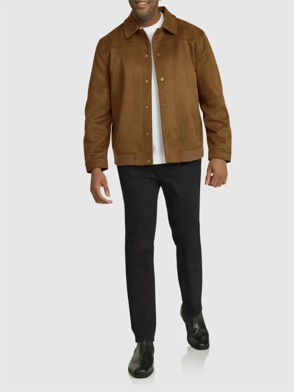 TAN FAUX SUEDE JACKET