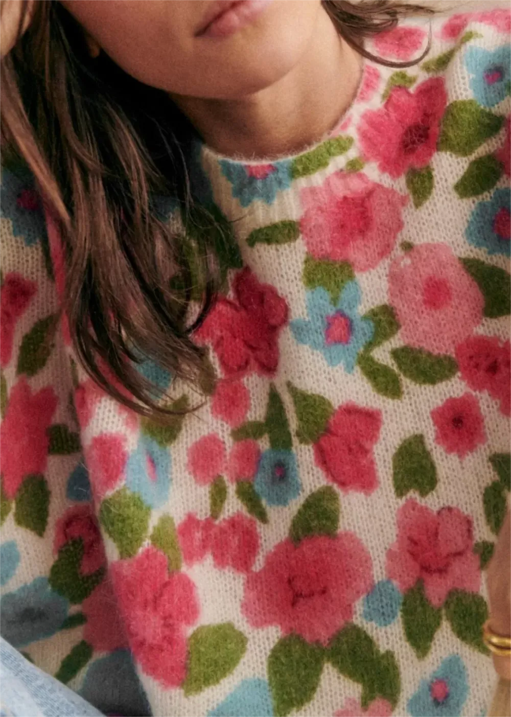 Floral Print  Knitwear