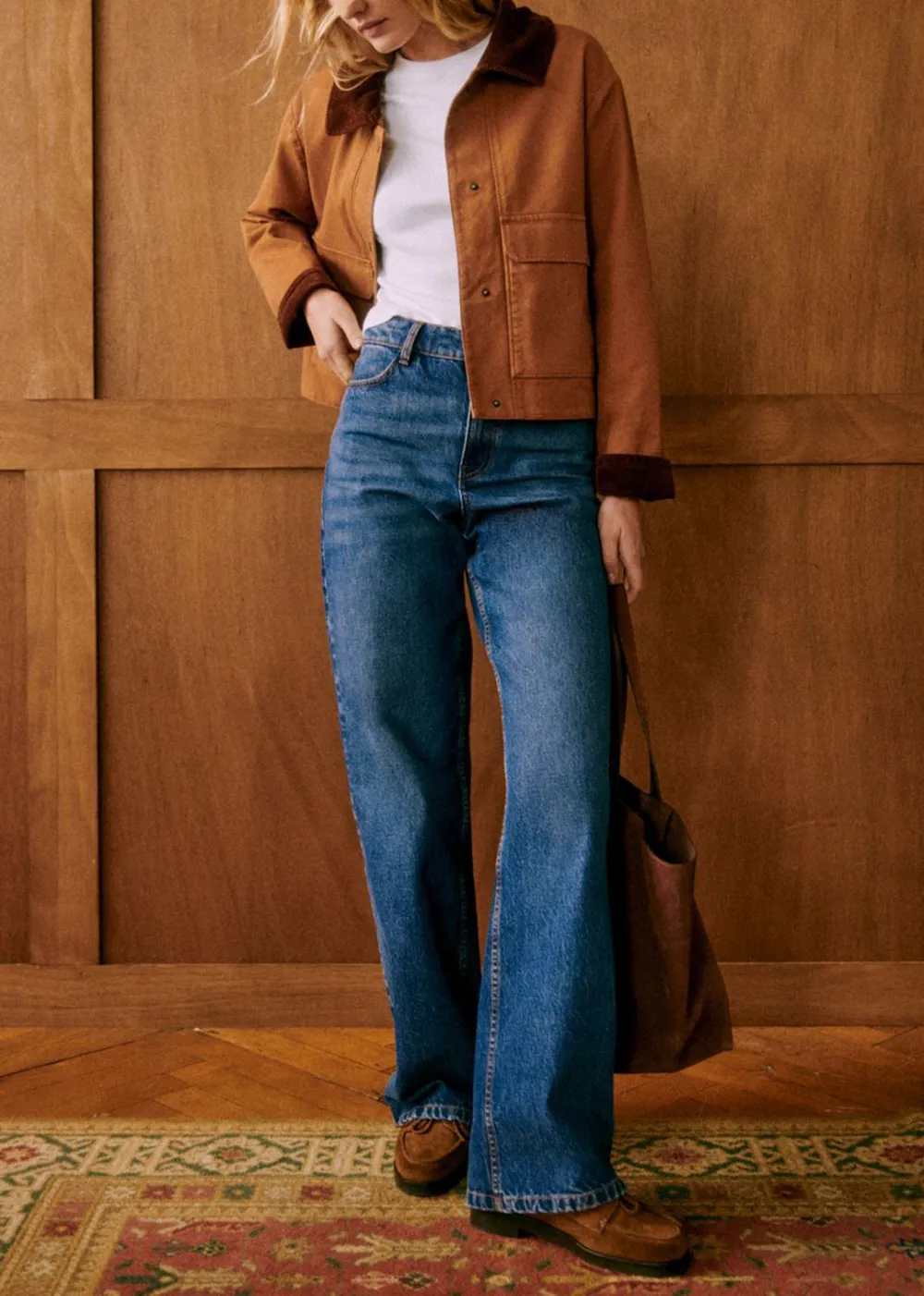 Apricot Short Denim Jacket