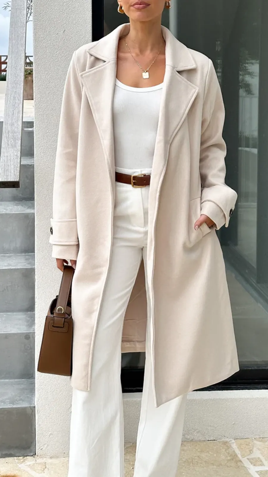 Padded Casual Long Jacket