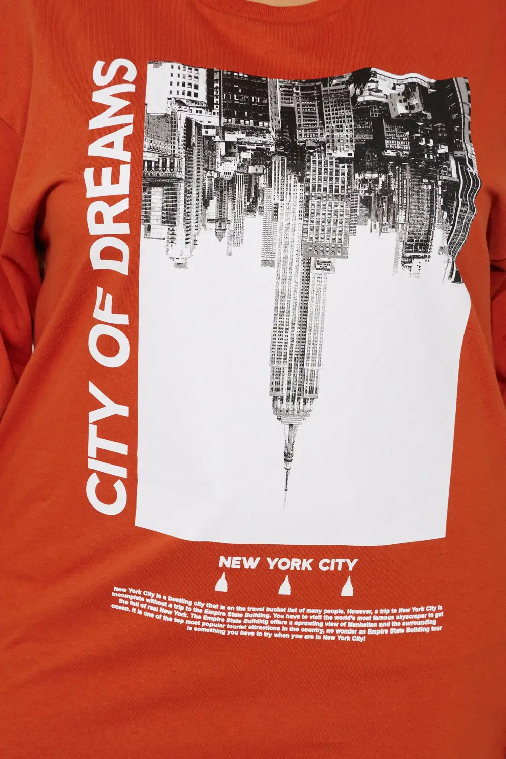 City of Dreams Long Sleeve Tee - Rust