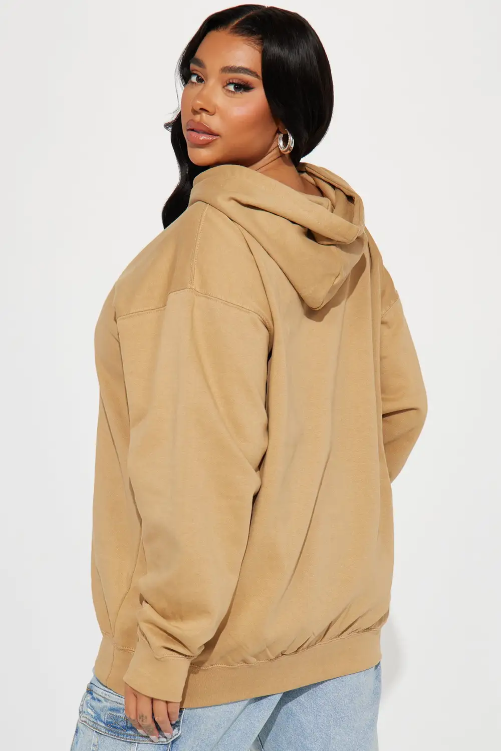 Don't Stop Hustling Hoodie - Taupe