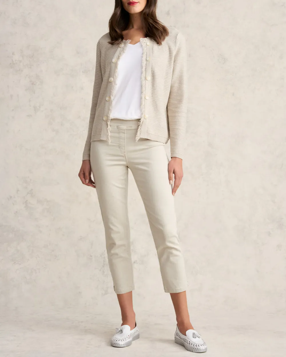 Fringe Linen Cardigan