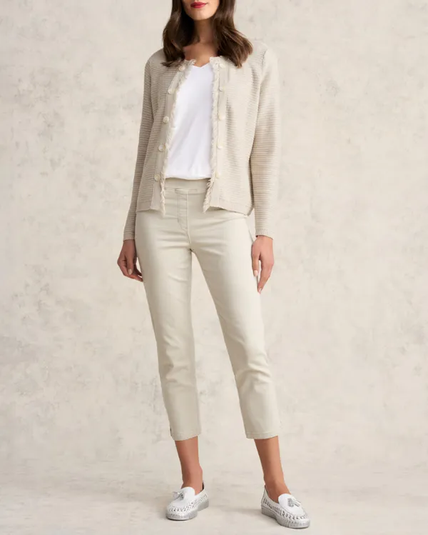 Fringe Linen Cardigan