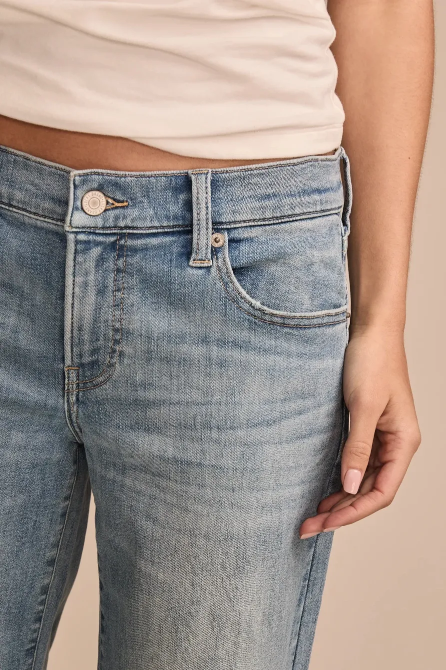 Mid Rise Sweet Wide Leg