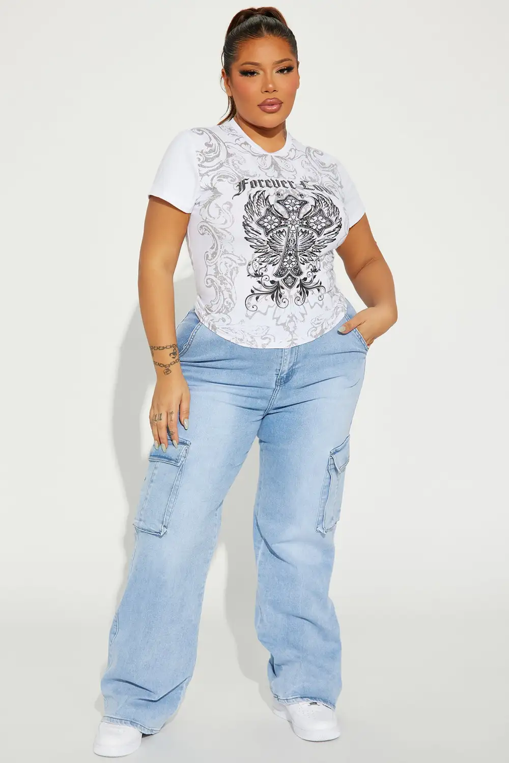 Not Your Average Angel Tee - Ivory