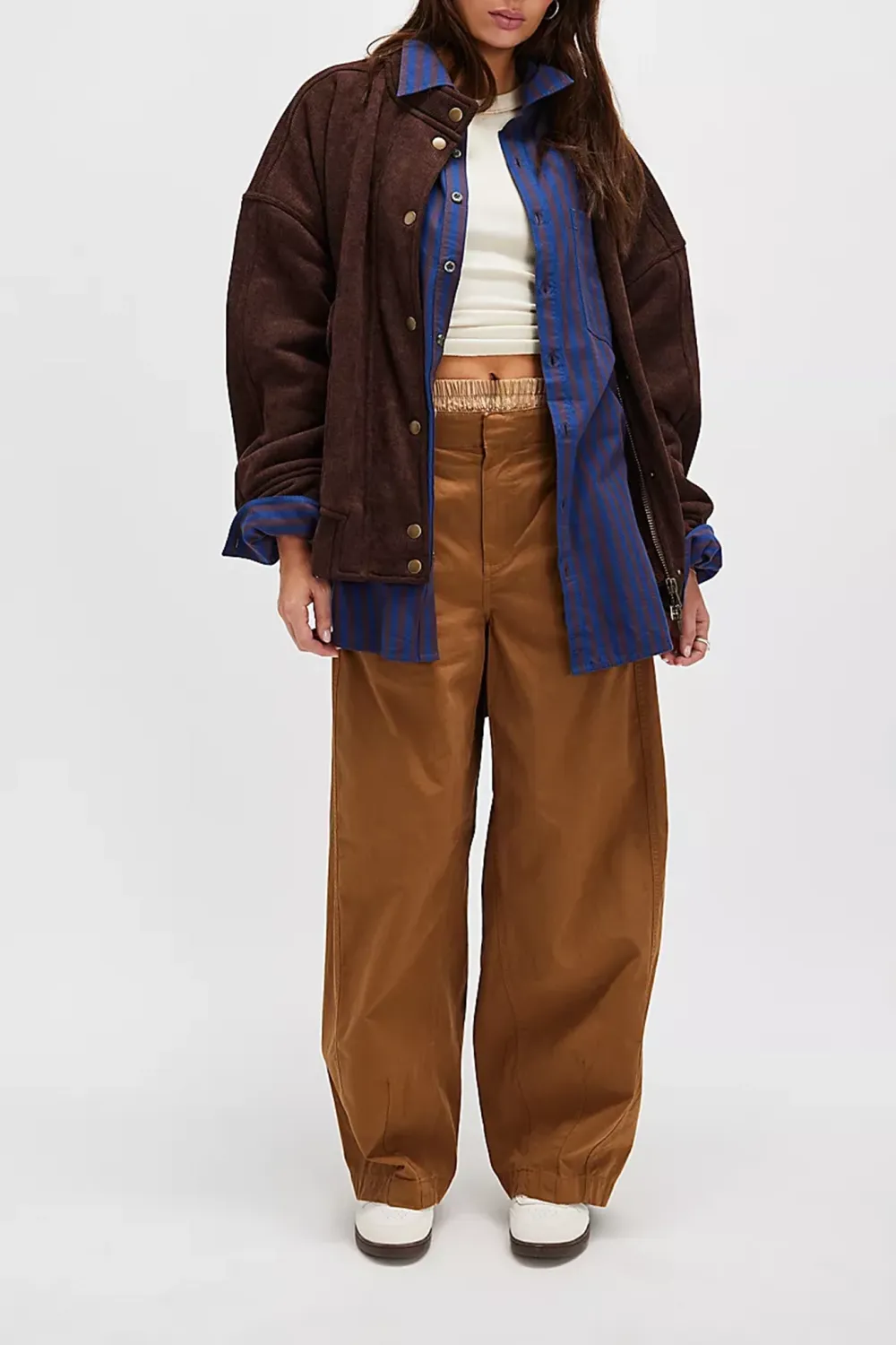 Utility Style Wide Leg Pants