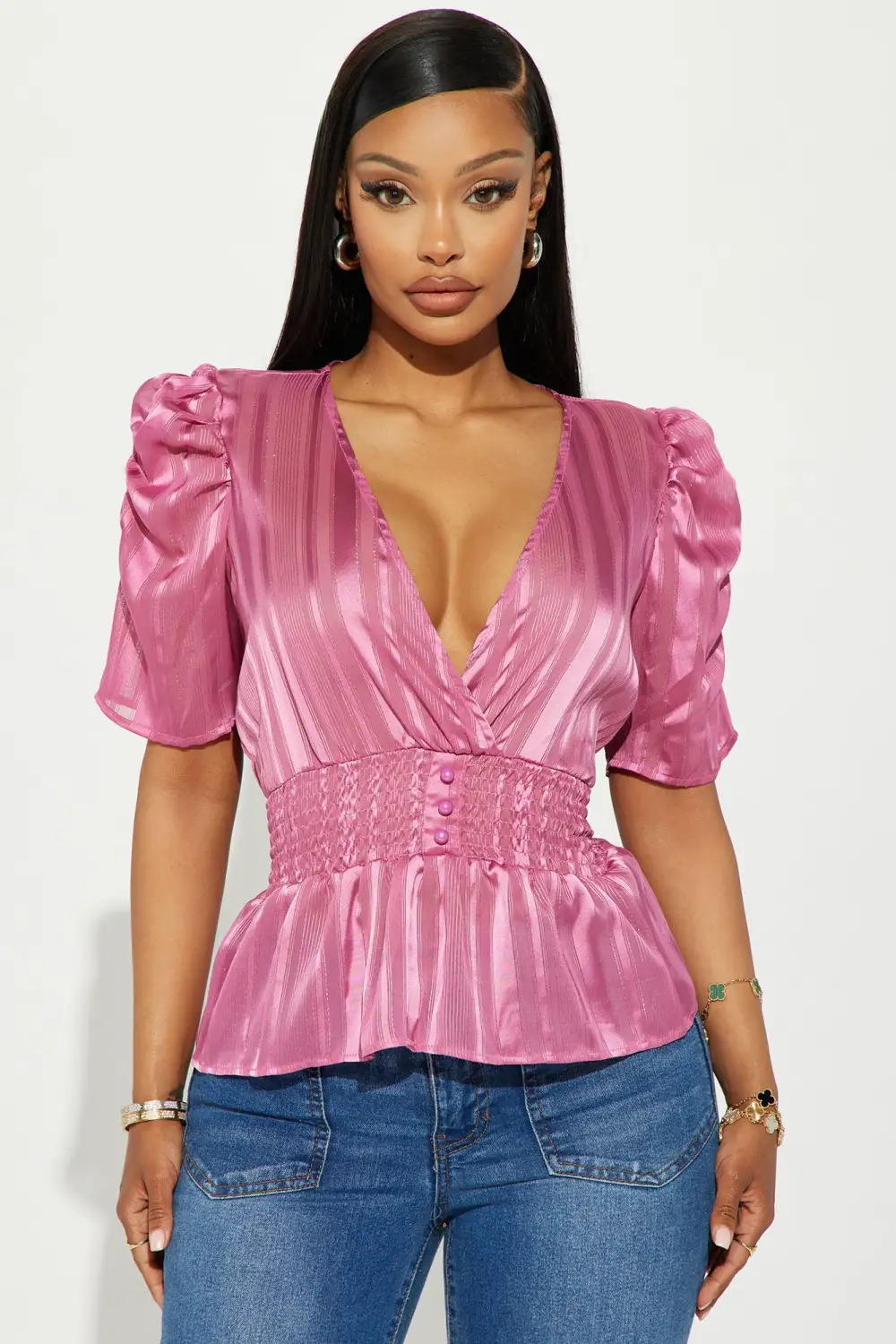 Katy Blouse Top - Rose