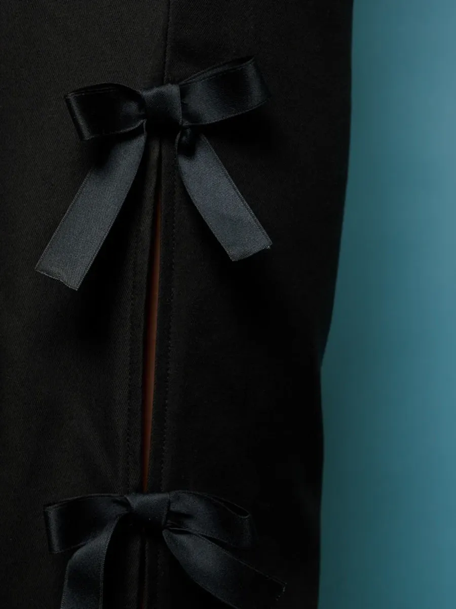 Casual Style Bow Trousers