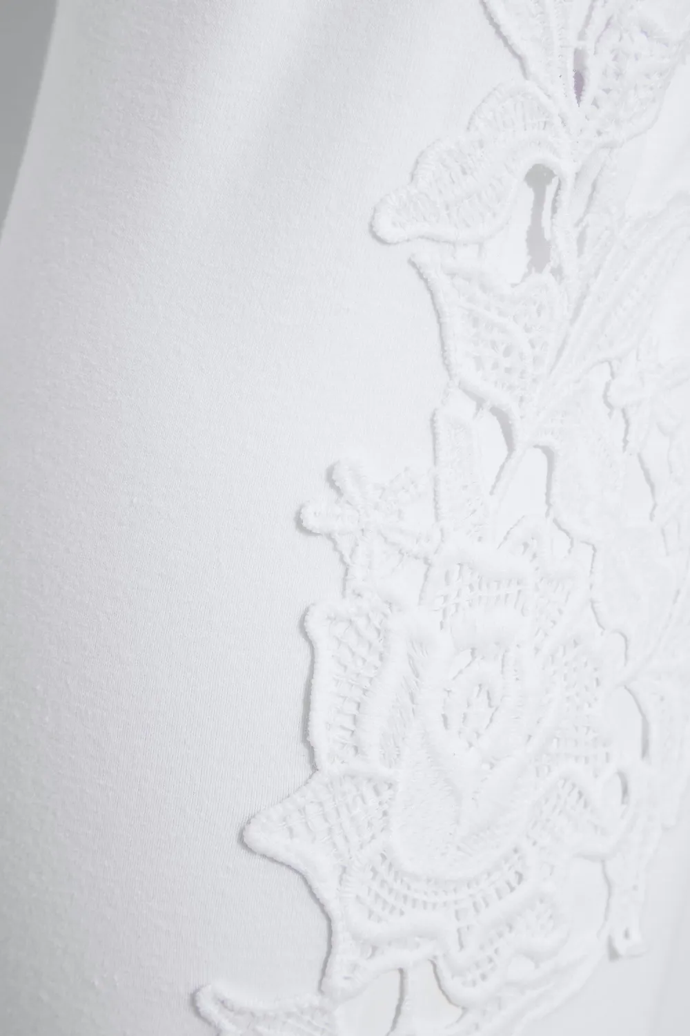 YOURS Curve Black Lace Stretch Cropped Leggings