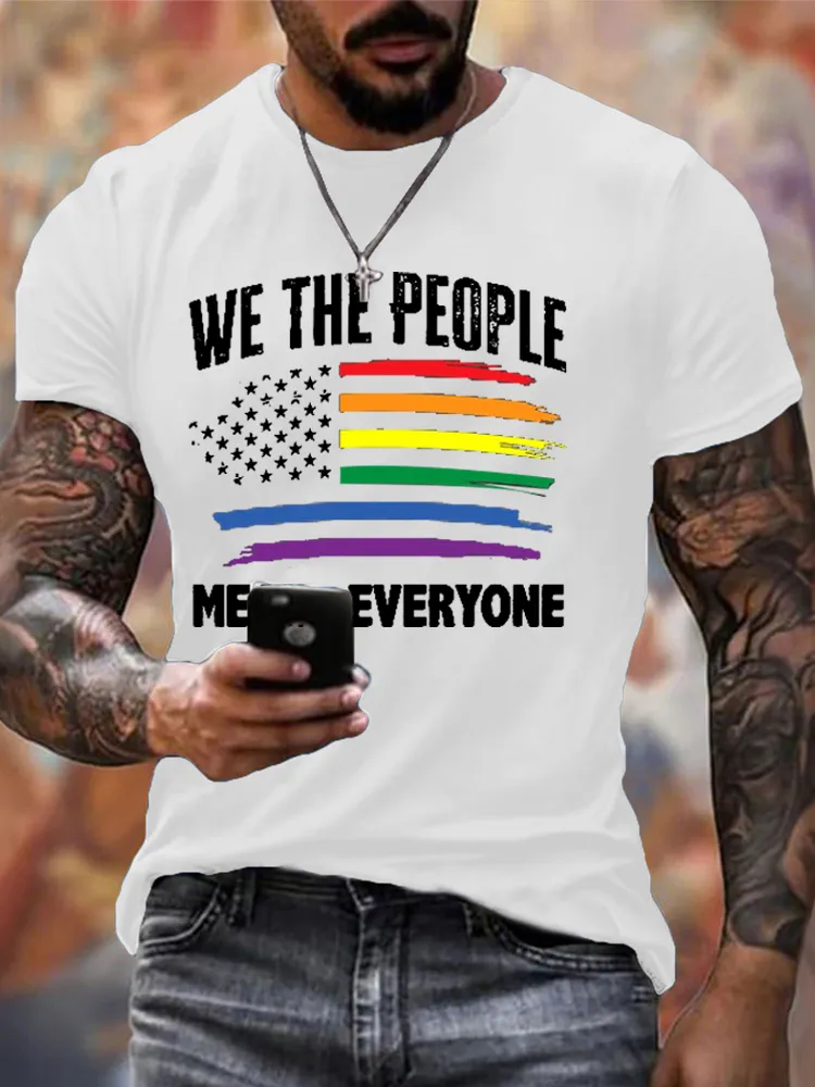 We The People Means Everyone USA LGBT Equality T Shirt