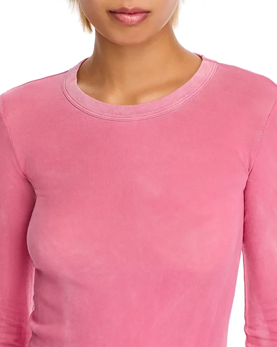 Long Sleeve Crew Neck Cotton Tee