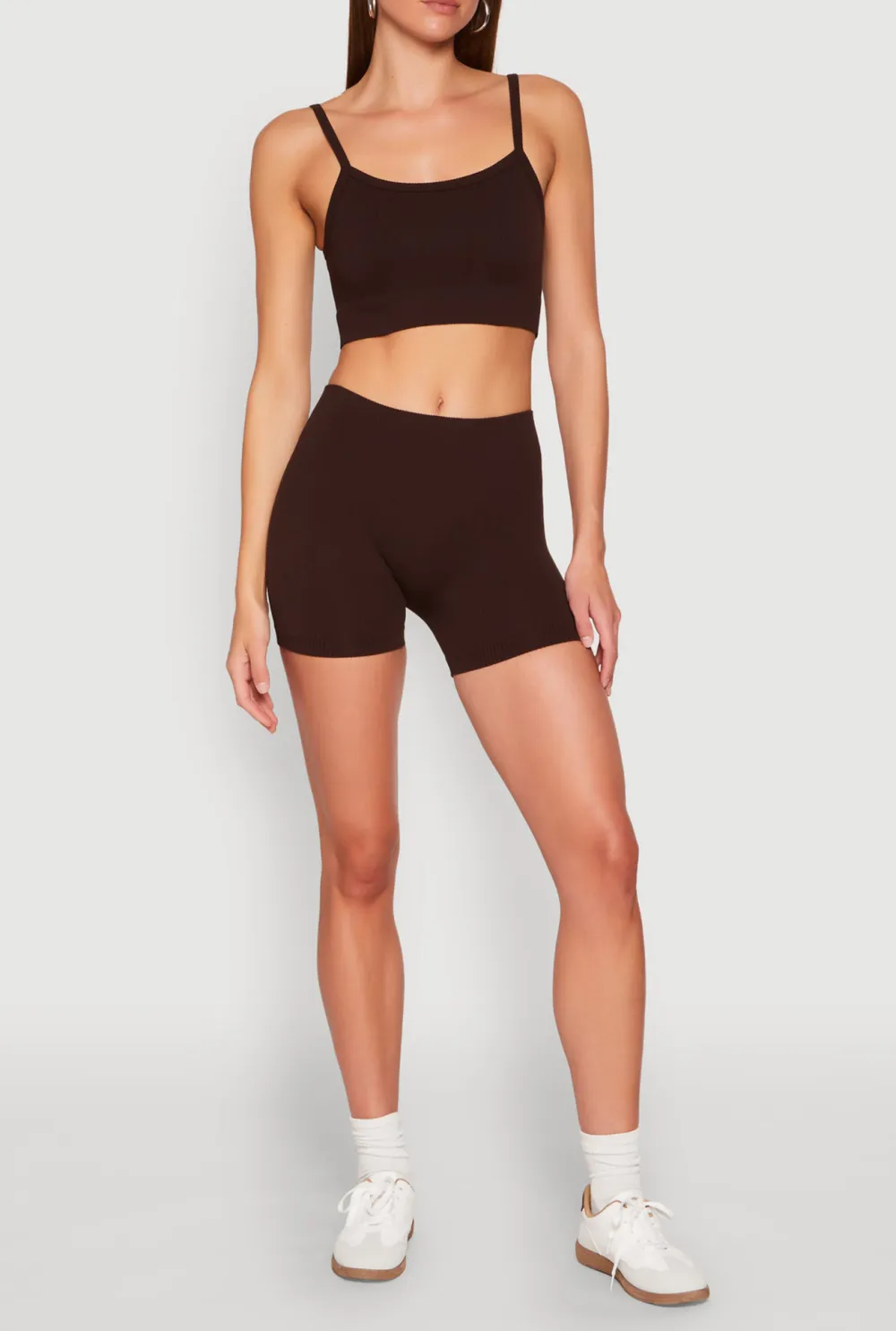 Ribbed Knitted Shorts