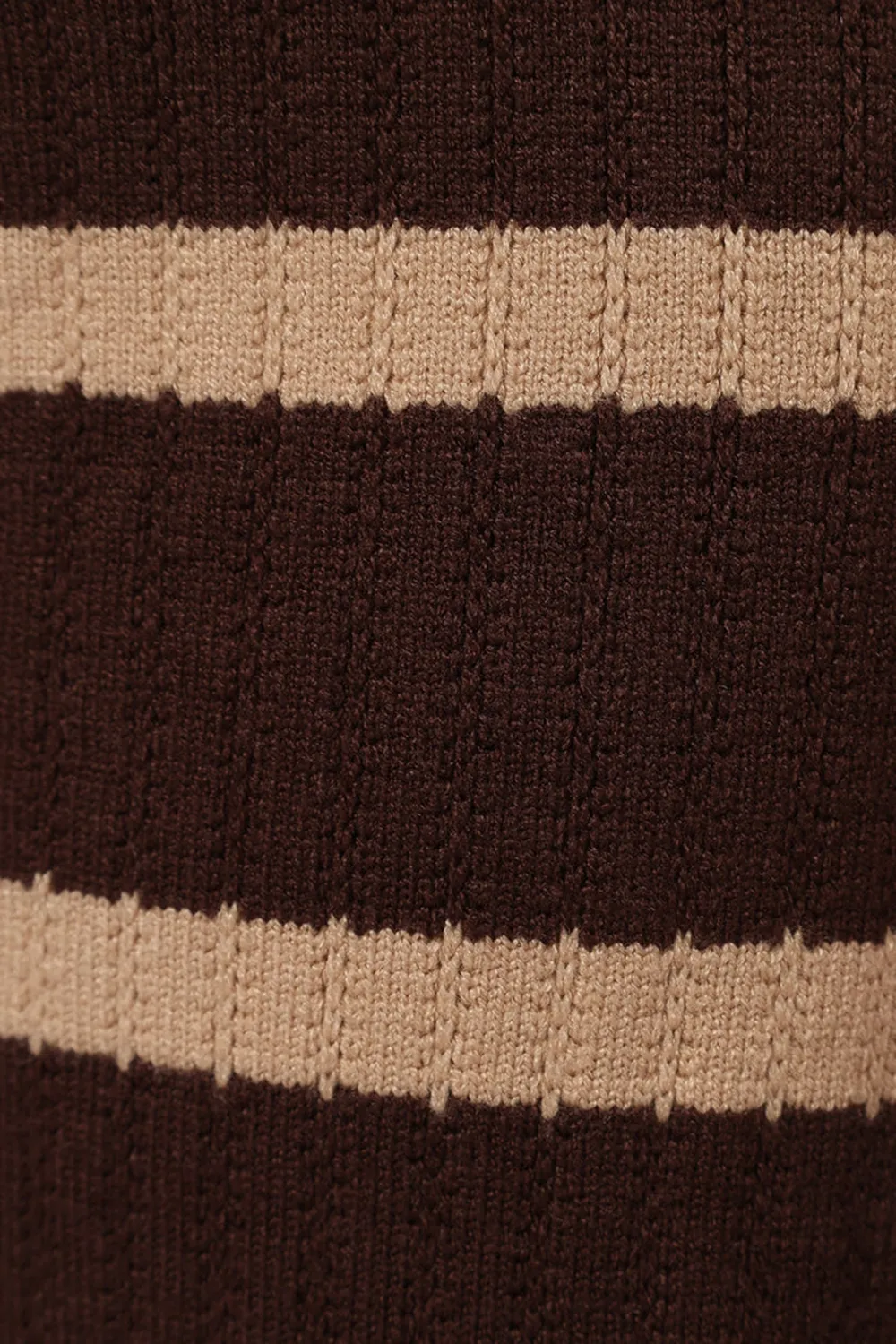 CHOCOLATE BROWN STRIPE KNIT PANT