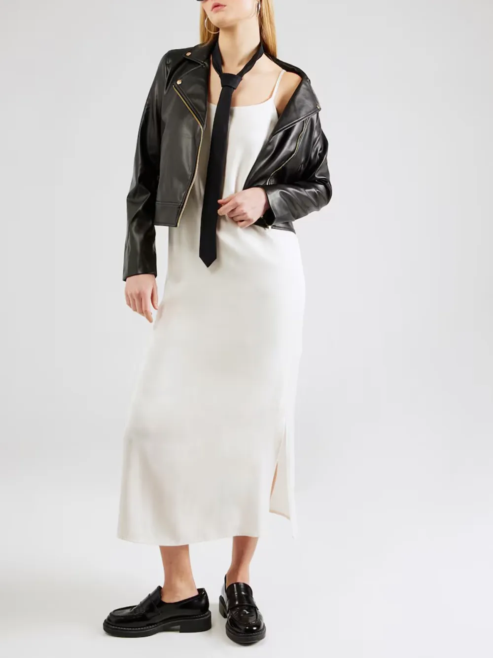 Black Casual Style Between-Season Jacket