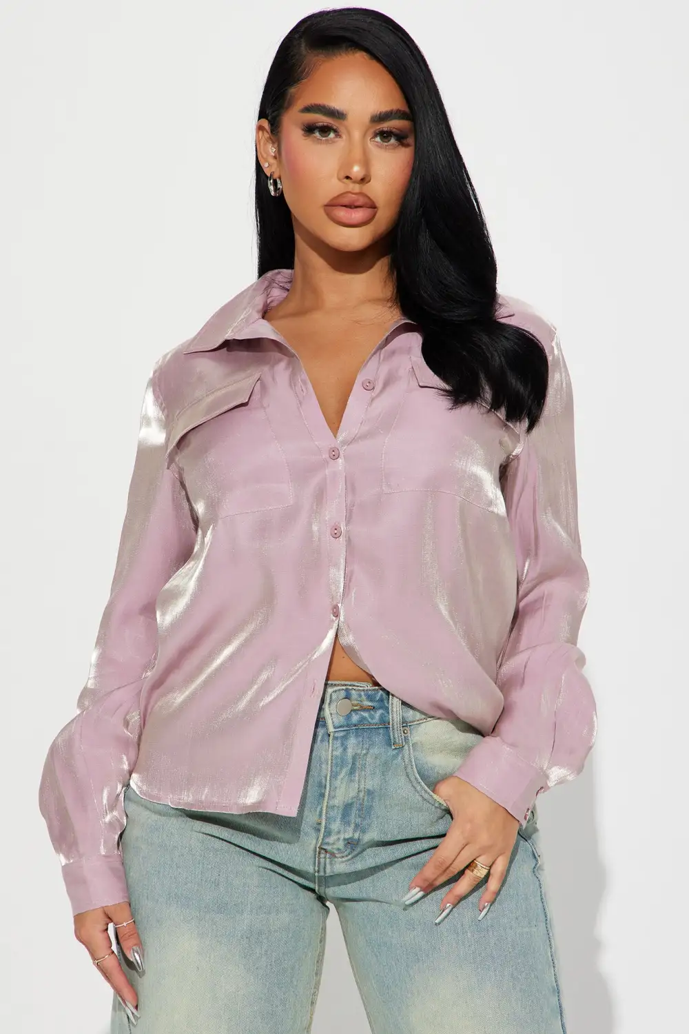 Shine On Me Shirt - Mauve