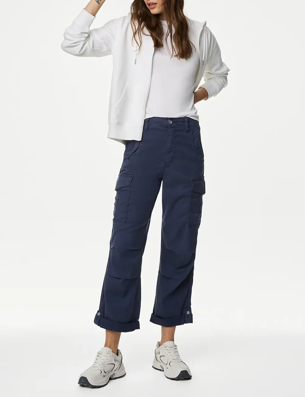 Tea Dyed Cropped Trousers