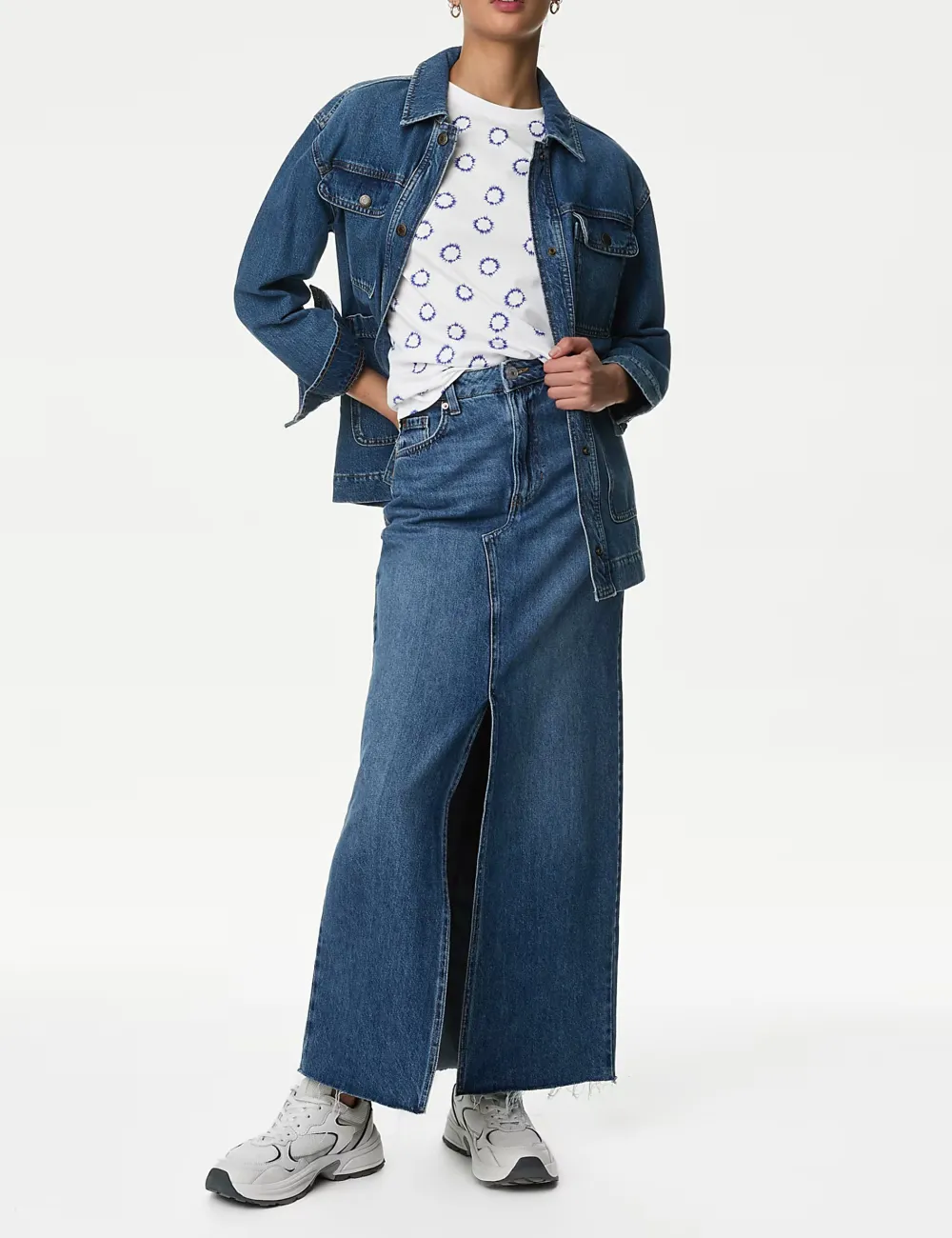 PolkaDot Printed Crew Neck T-Shirt