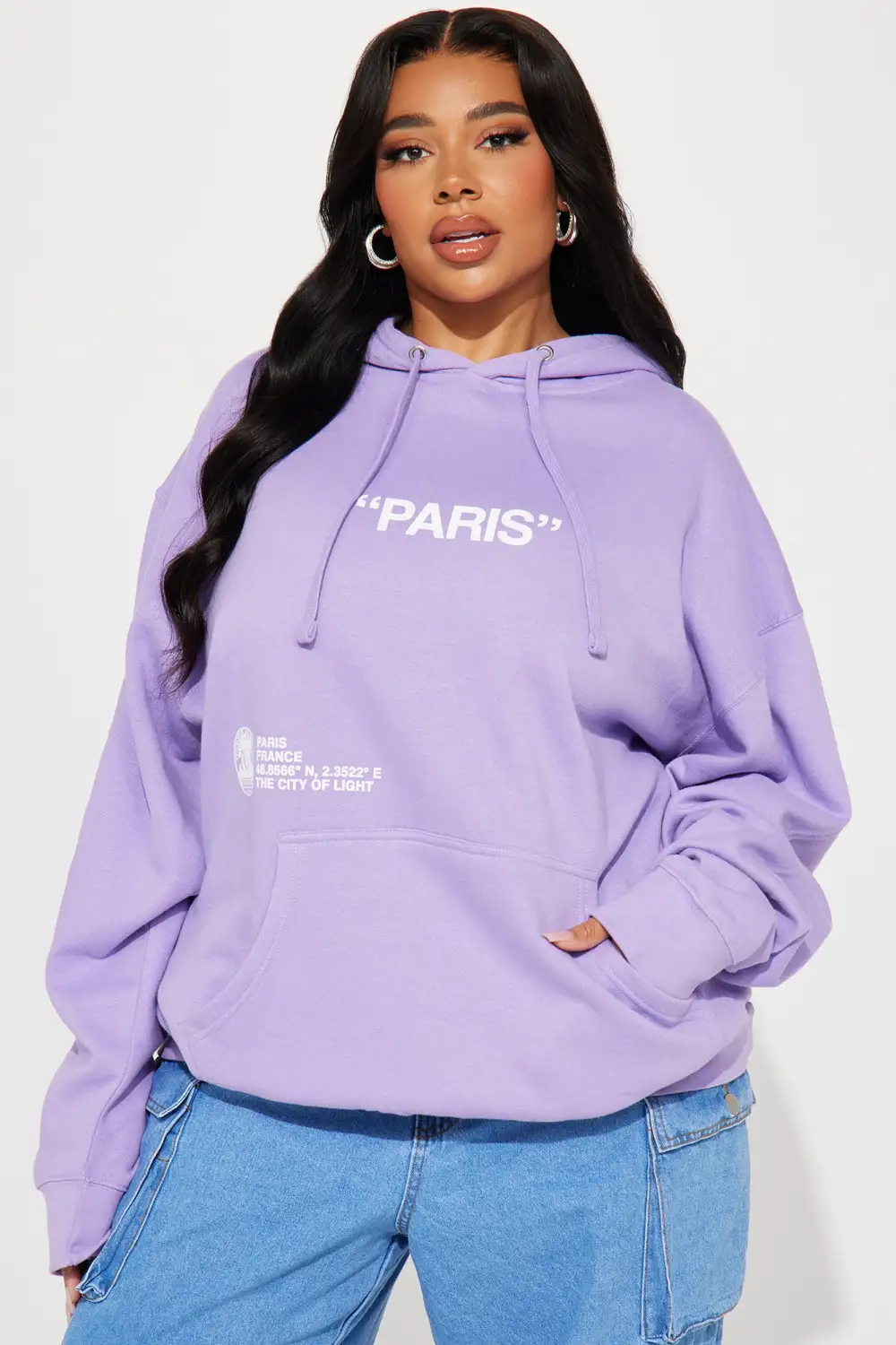 Destination Paris Hoodie - Lavender