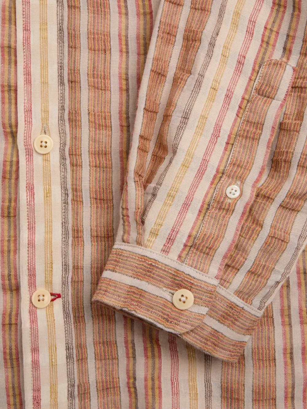 Multi Oversized Striped Cotton Shirt