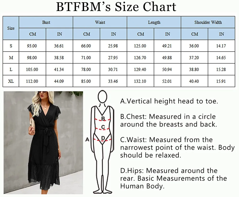 Women Summer Bohemian Floral Casual Wrap V Neck Ruffle Cap Sleeveless Belt A-Line Pleated Hem Swing Midi Sun Dress