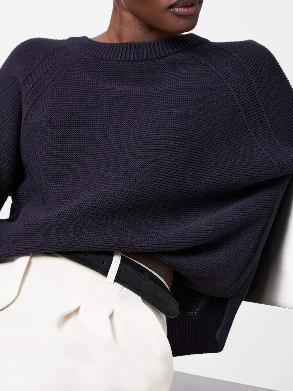 Simple Solid Color Crew Neck Sweater