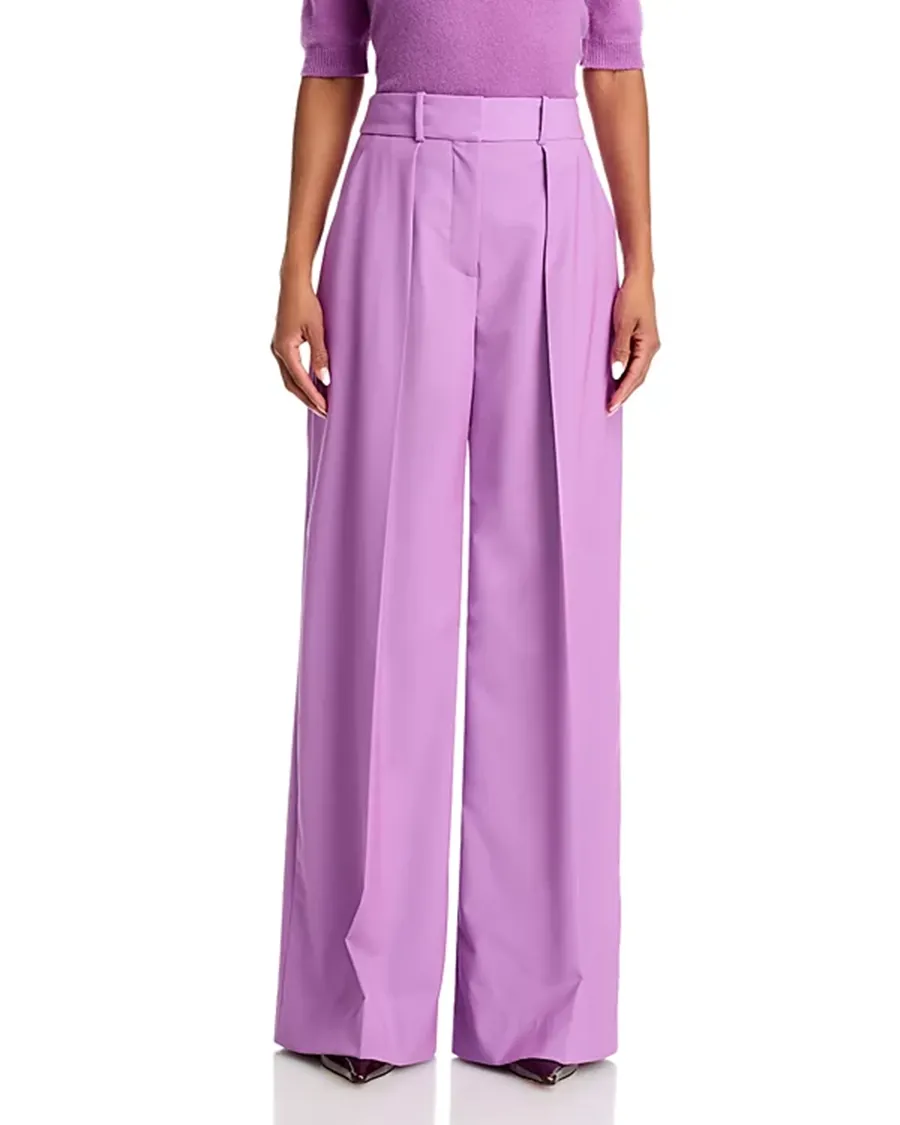 Removable Embossed Leather Belt Pants