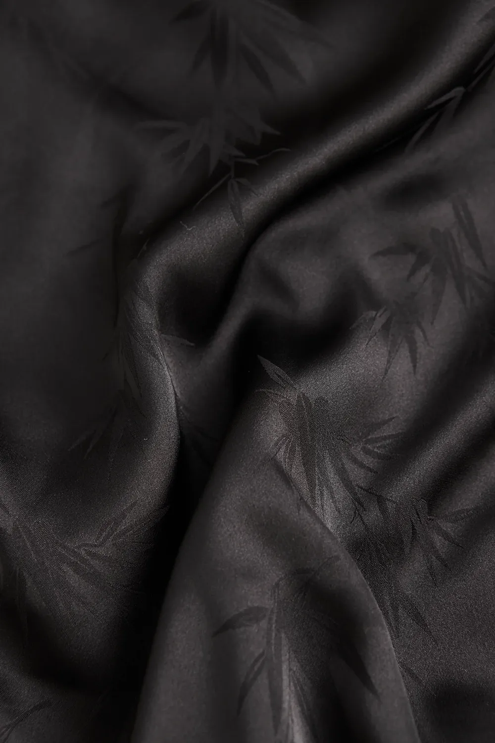 Black Jacquard Satin Strappy Maxi Dress