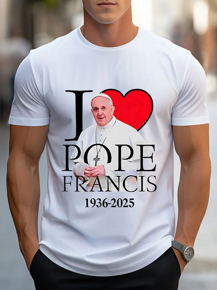 Men's I Love PF 1936-2025 Print Short Sleeve Round Neck Cotton T-Shirt