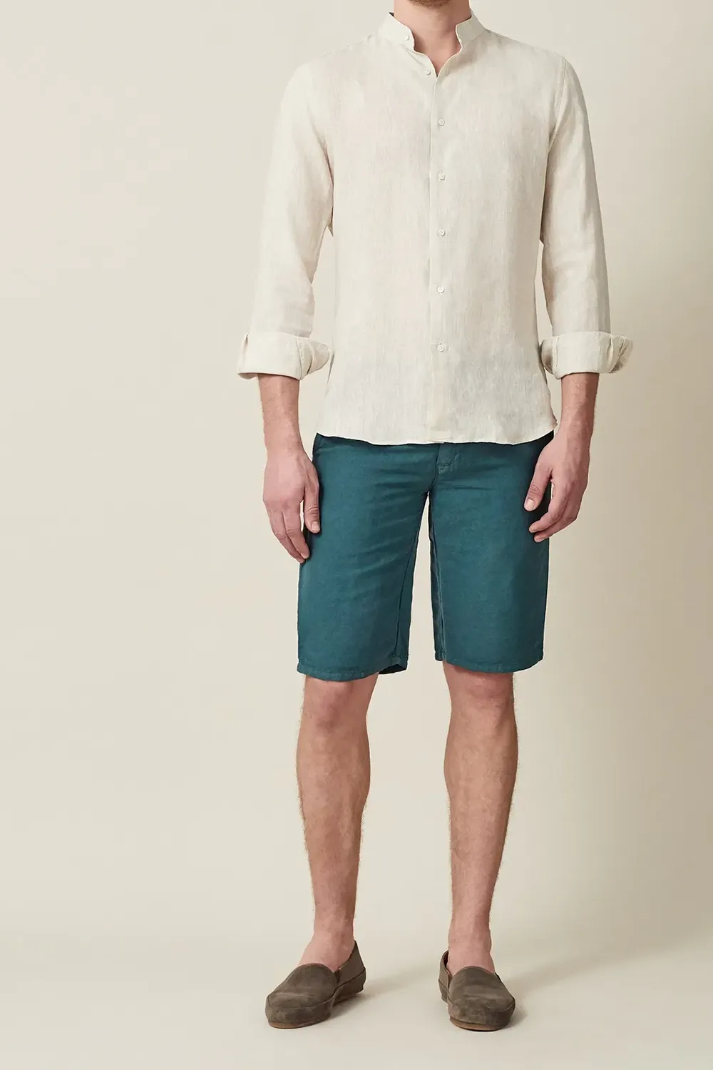 Contemporary Styled Button Shorts