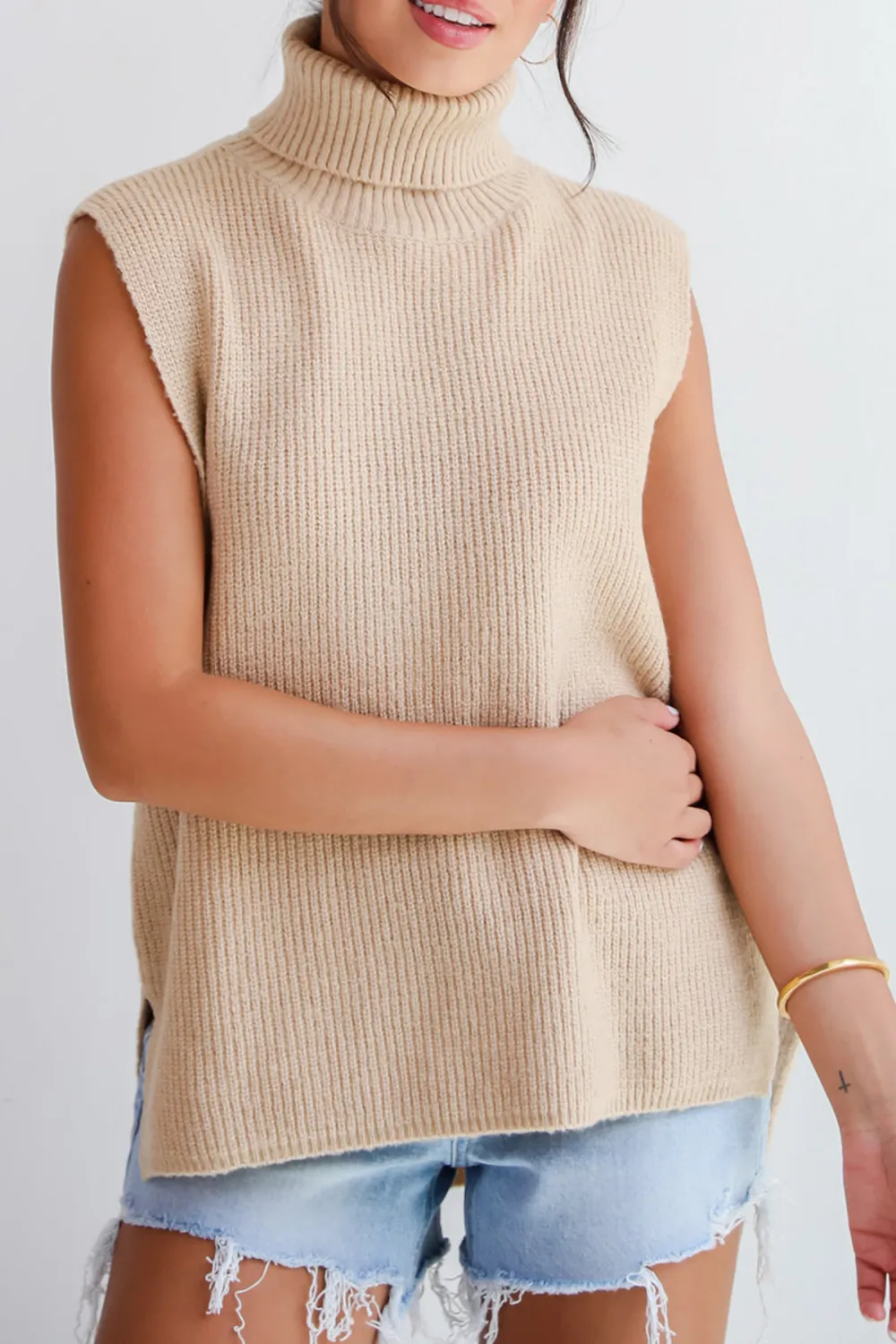 Sophisticated Ways Turtleneck Sweater Top
