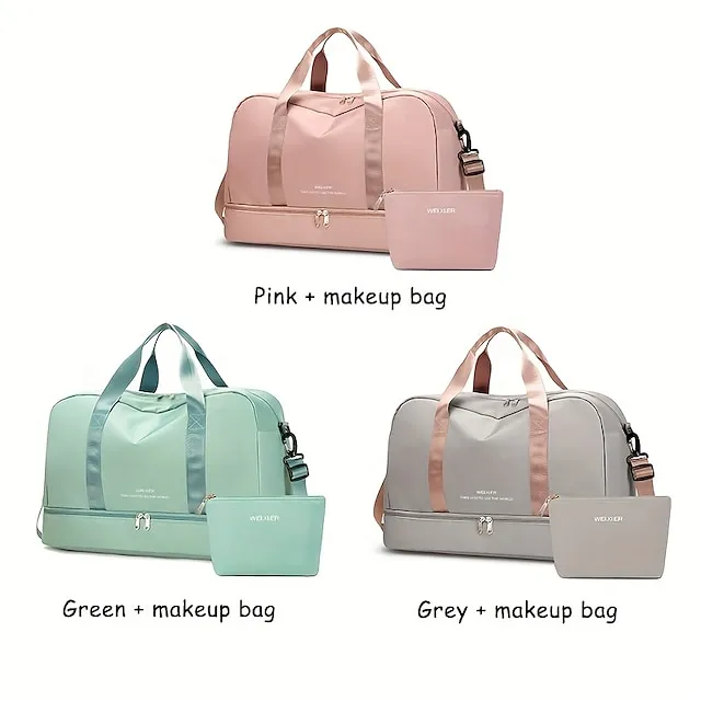 Women's Handbag Tote Gym Bag Fluffy Bag Oxford Cloth Outdoor Daily Zipper Large Capacity Solid Color Black Pink Dark Pink