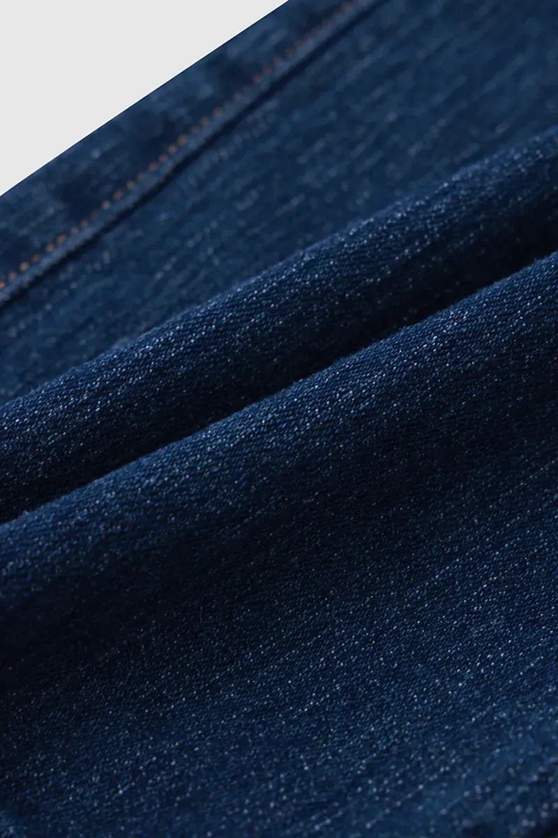 Flap Pocket Low Rise Flare Jeans Without Belt