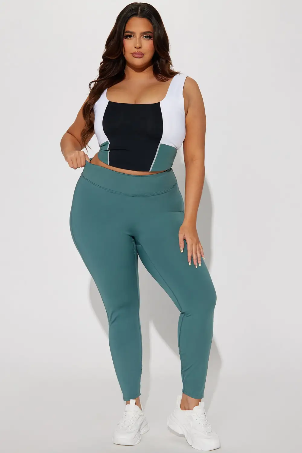 Nina Elevate Active Sports Bra - Teal/combo