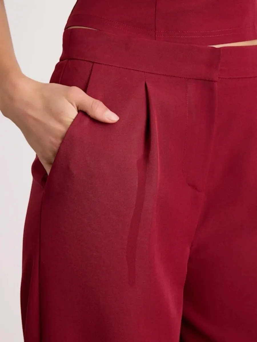 Casual Plain Pants with Pockets