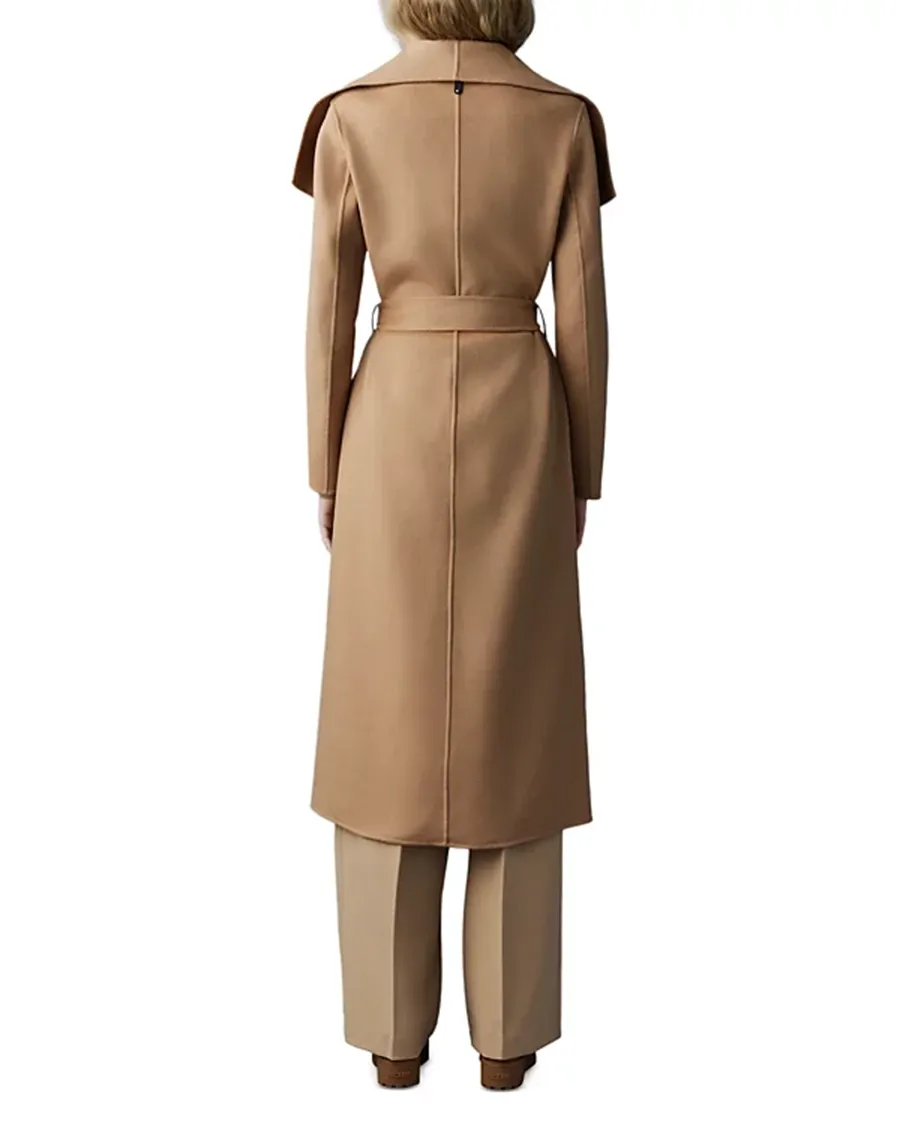 Elegant Style Lightweight Wrap Wool Coat