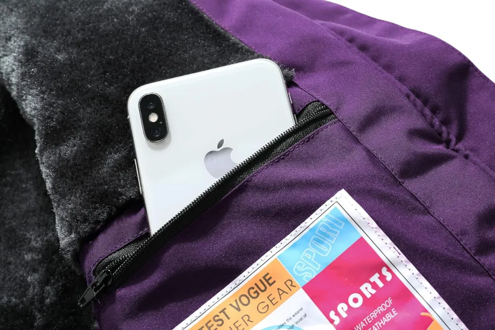 Women's Waterproof Ski Snow Jacket Winter Warm Hooded Snow Coat Mountain Windproof Ski Jacket For Women