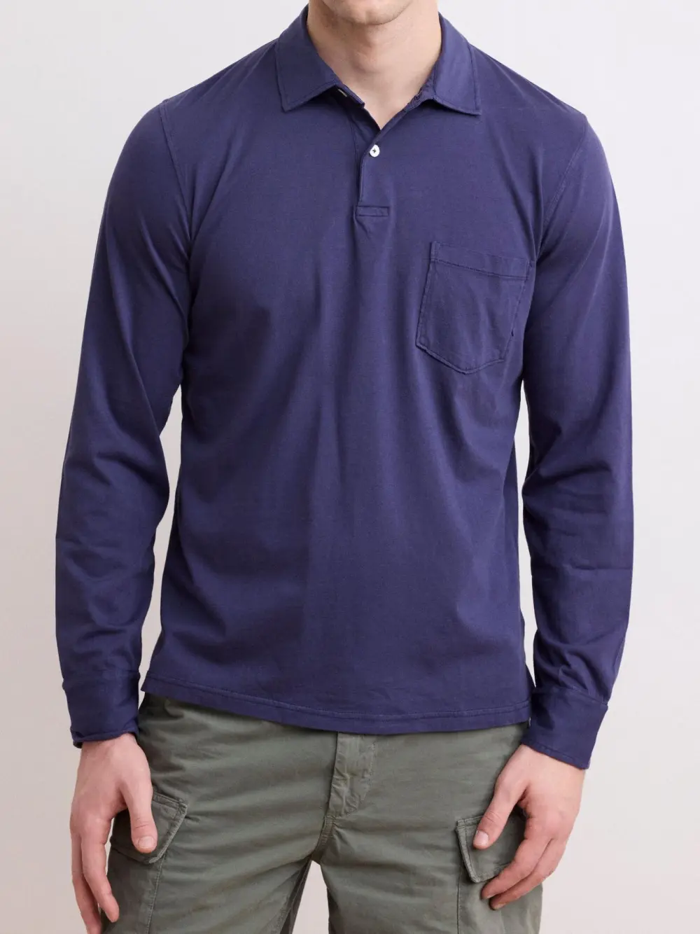 Comfortable Casual Breathable Soft Bule Polo Shirt