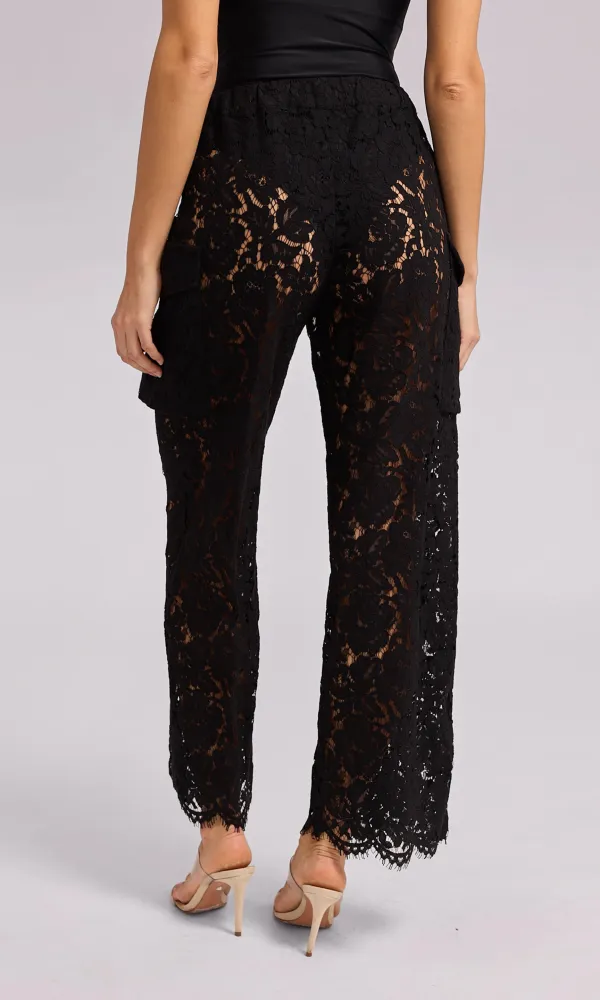 Drawstring Lace Cargo Pant